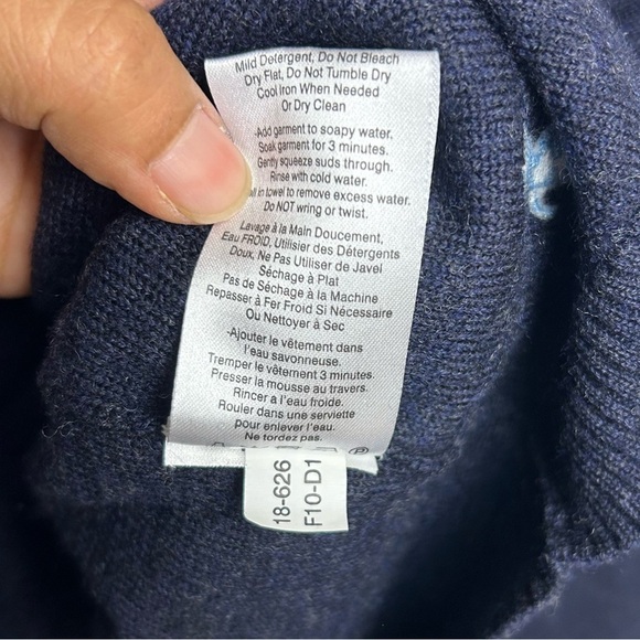 Smartwool Navy Blue 100% Merino Wool Sweatshirt Zip Men’s Size S minimalist - Picture 10 of 14